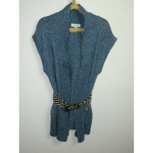 MERONA Cardigan Sweater Sleeveless Blue Size Medium